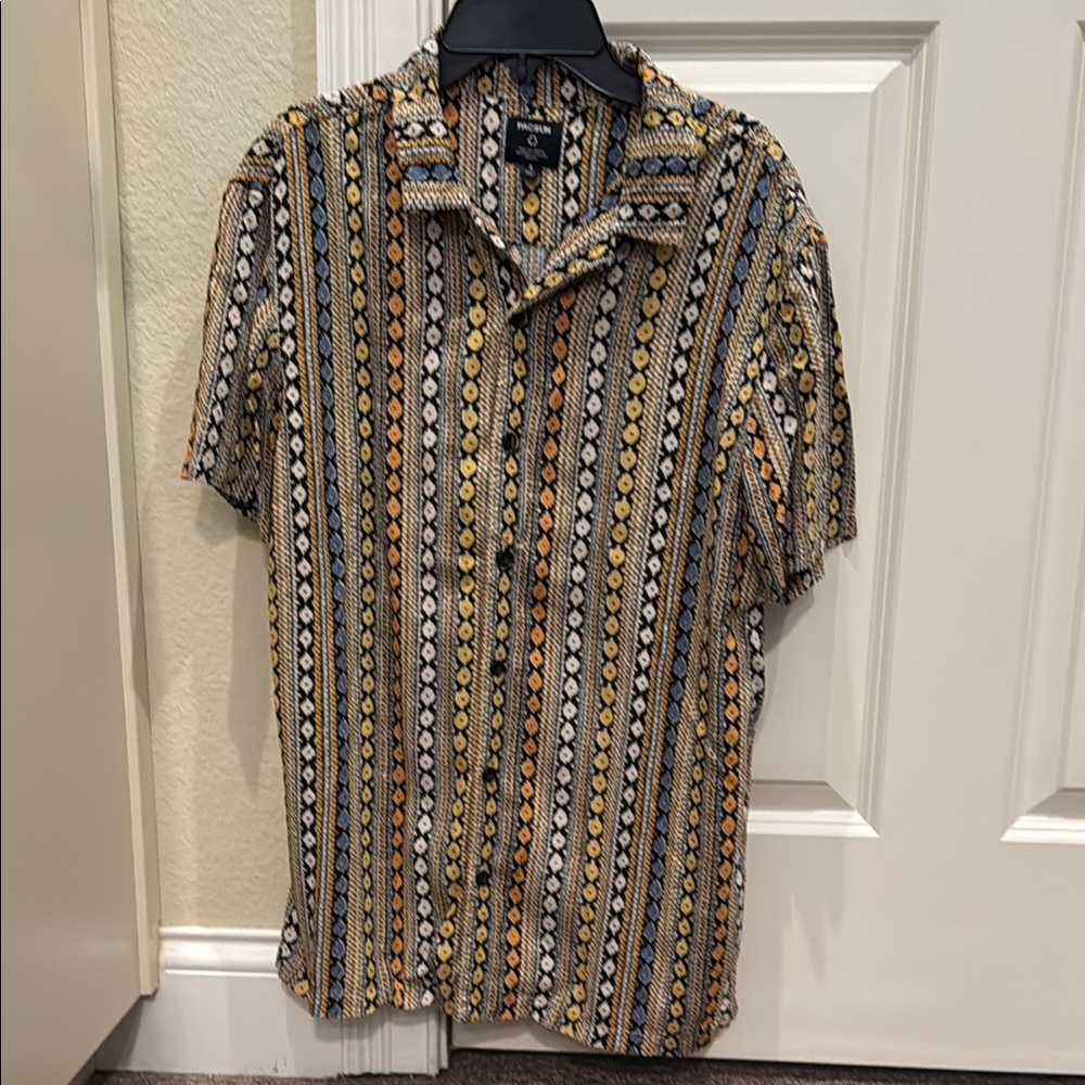 PacSun Multicolor Striped Button Down Shirt